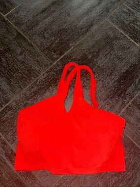 Athleta Bright Tomato Red Sports Swim Bikini Top
